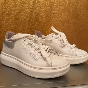 Size 7 White Valentino Sneakers